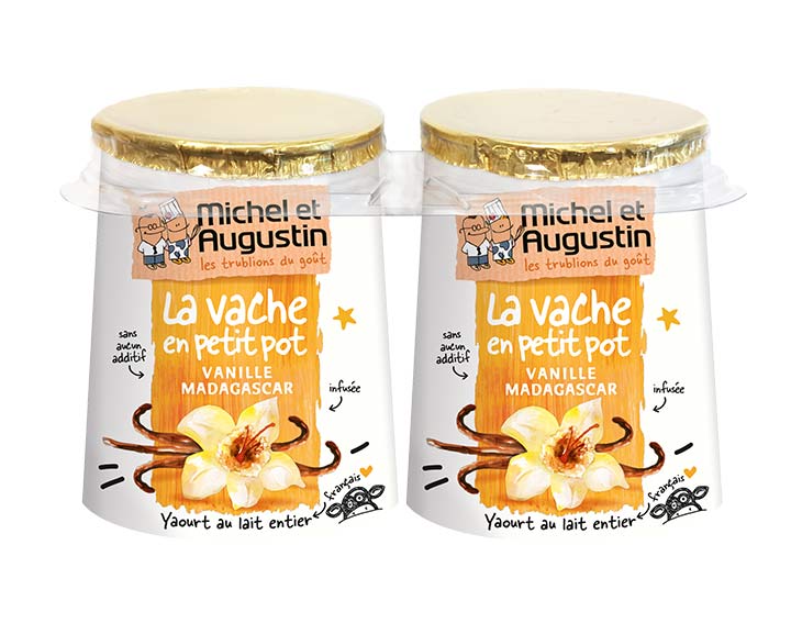 Vache en petit pot Vanille de Madagascar 2x250g
