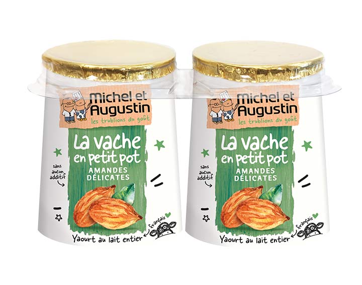 Vache en petit pot Amande 2x250g