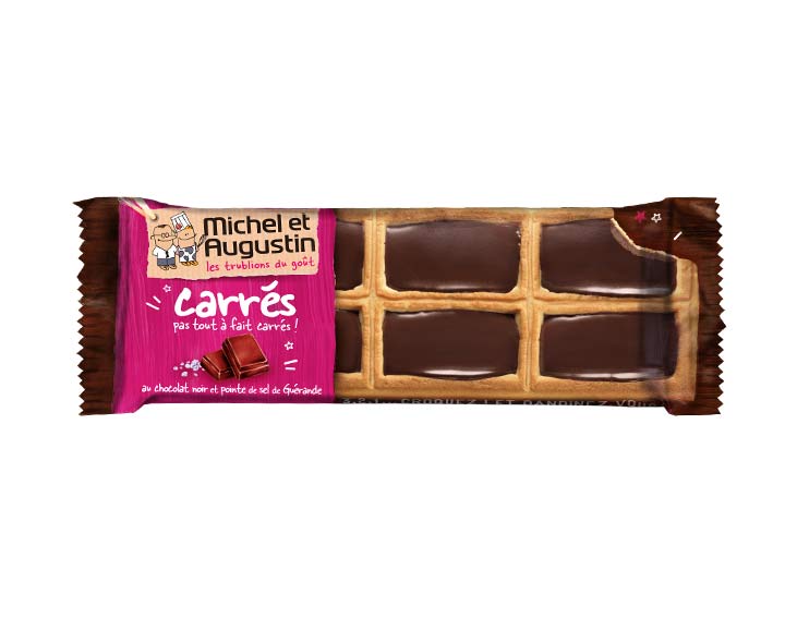 Petits carrés chocolat noir 73g