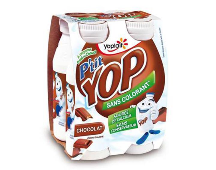 Pack de 4 P'tit Yop goût Chocolat