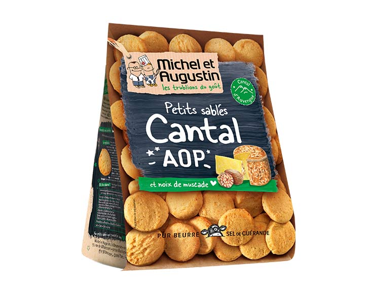 Sablés salés Cantal AOP noix de muscade 100g