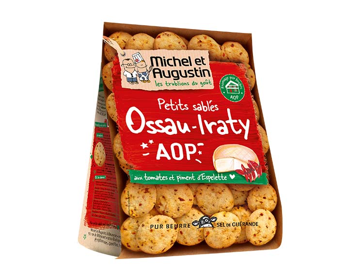 Sablés salés Ossau Irraty AOP tomates piment 100g