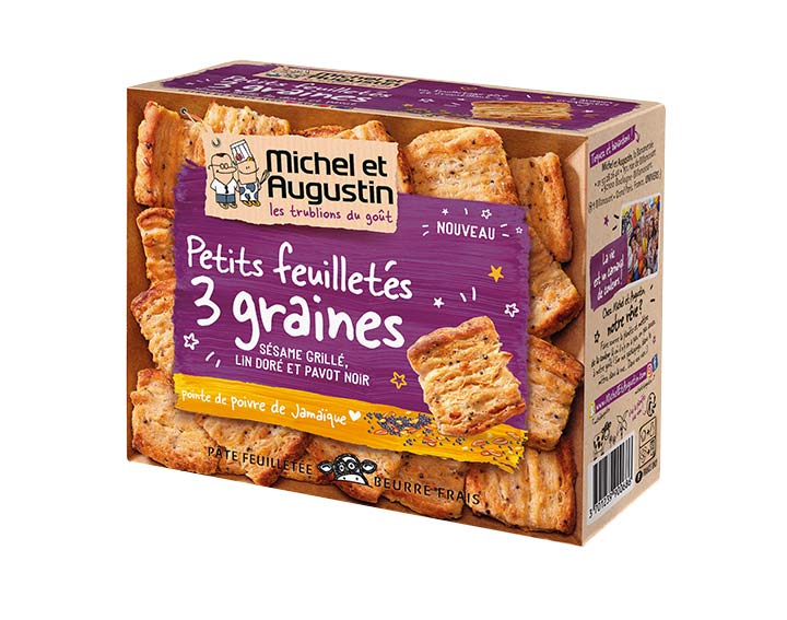 Petits feuilletés aux graines et poivre de Jamaïque 90g