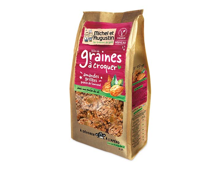 Graines à croquer amandes grillées 125g