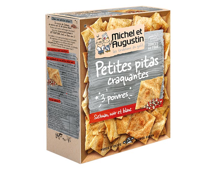 Petites pitas 3 poivres 90g