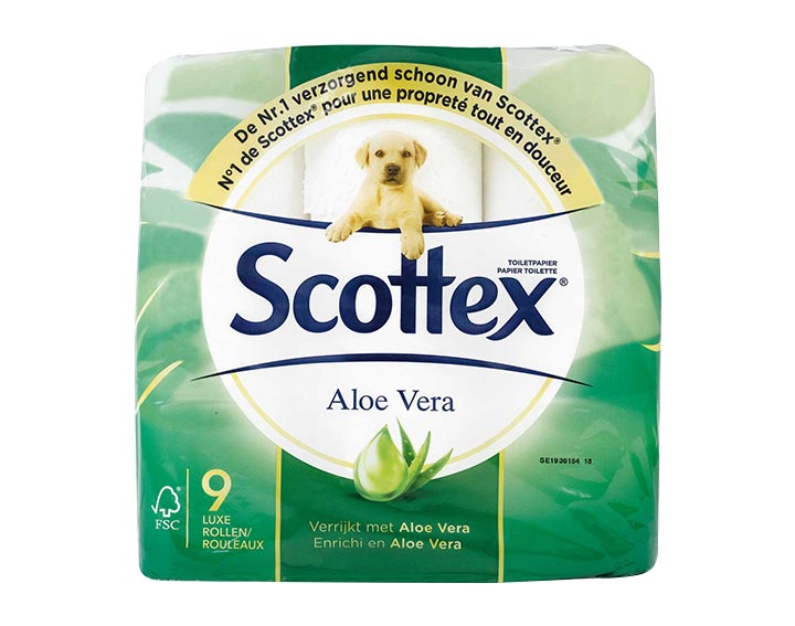 Scottex® Aloe Vera 9 rouleaux
