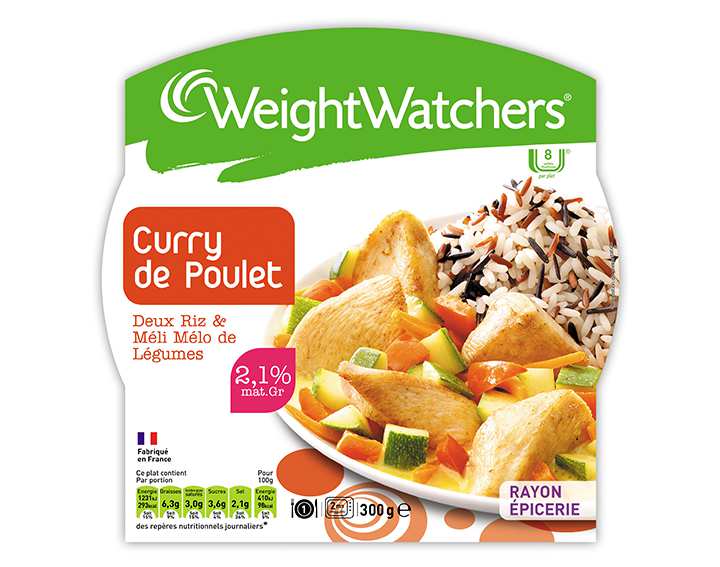 Curry de Poulet Deux Riz Méli-Mélo de Légumes