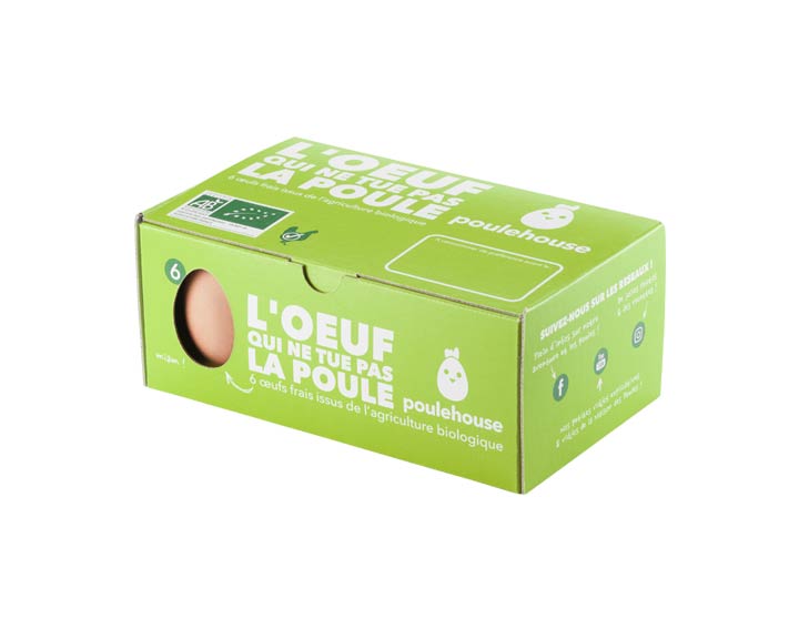 Boîte de 6 œufs BIO