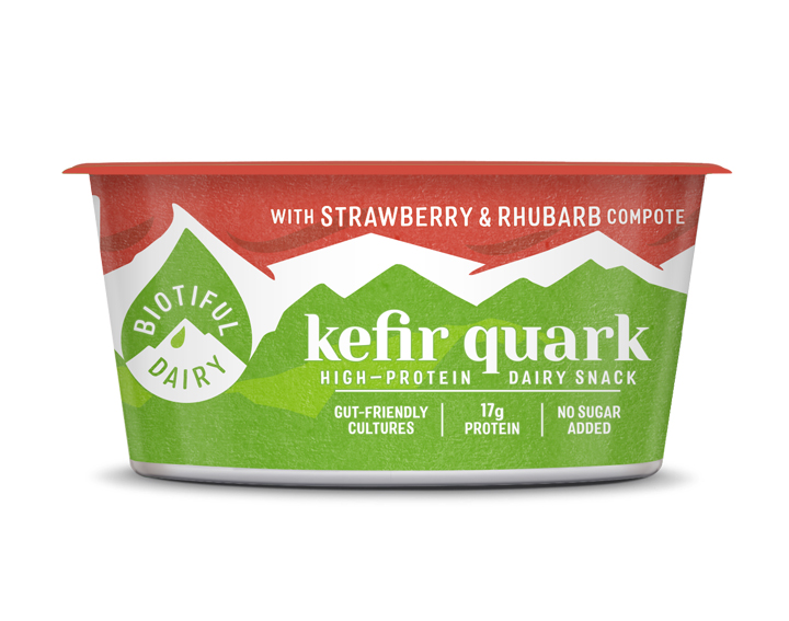 Kefir Quark with Strawberry & Rhubarb 160g