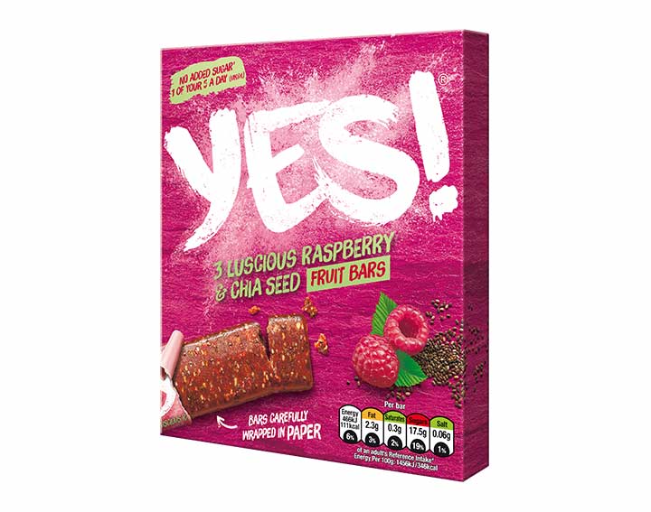 Raspberry and Chia Fruit Bar 3 pack