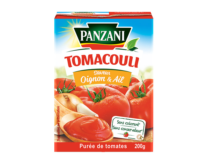 Oignon & Ail 100% tomates fraîches 200g