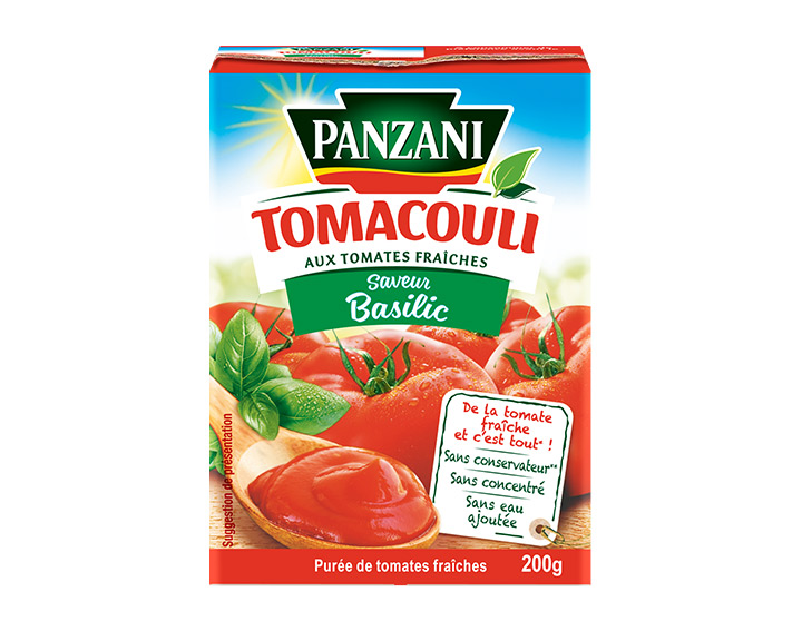 Basilic 100% tomates fraîches 200g