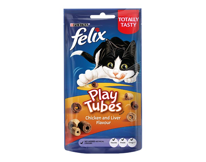Play Tubes Cat Treats Chicken & Liver 50g