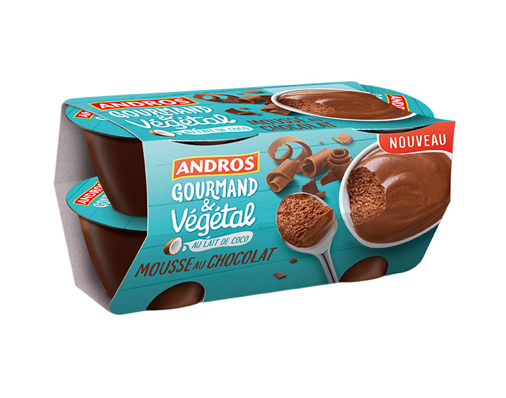 Mousse au chocolat au lait de coco 4x55g