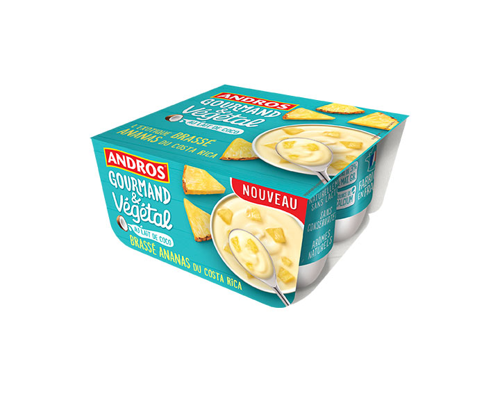 Brassé Ananas au lait de coco 4x100g