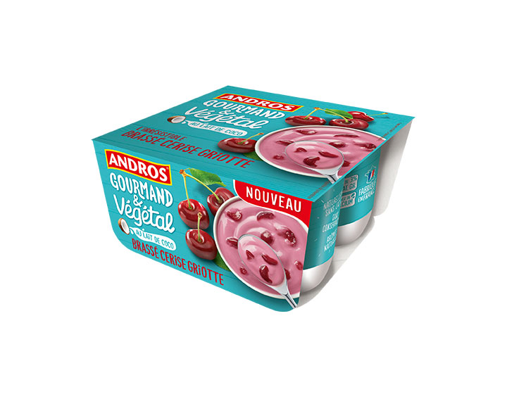 Brassé Cerise Griotte au lait de coco 4x100g