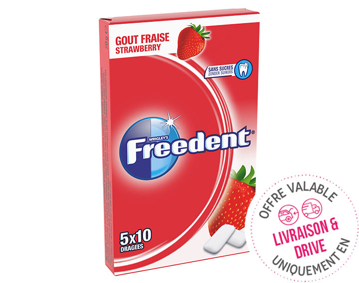 Goût Fraise 5x10 Dragées