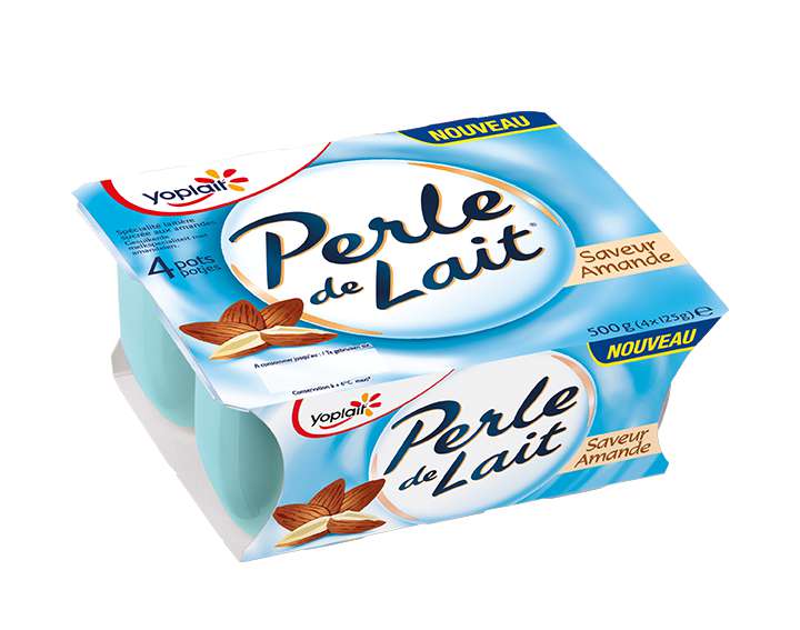 Perle de Lait Saveur Amande 4x125g