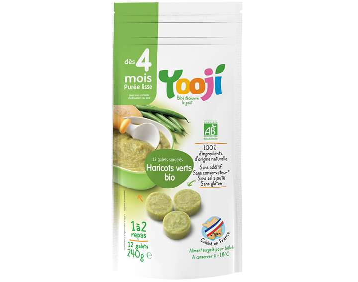 Purée Bio 4 mois et plus Haricots verts (240g)