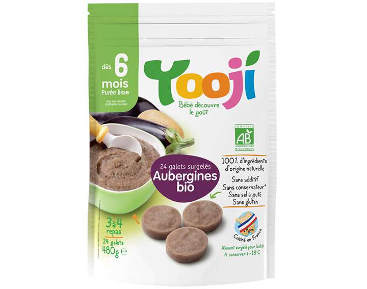Purée Bio 6 mois et plus Aubergines (480g)