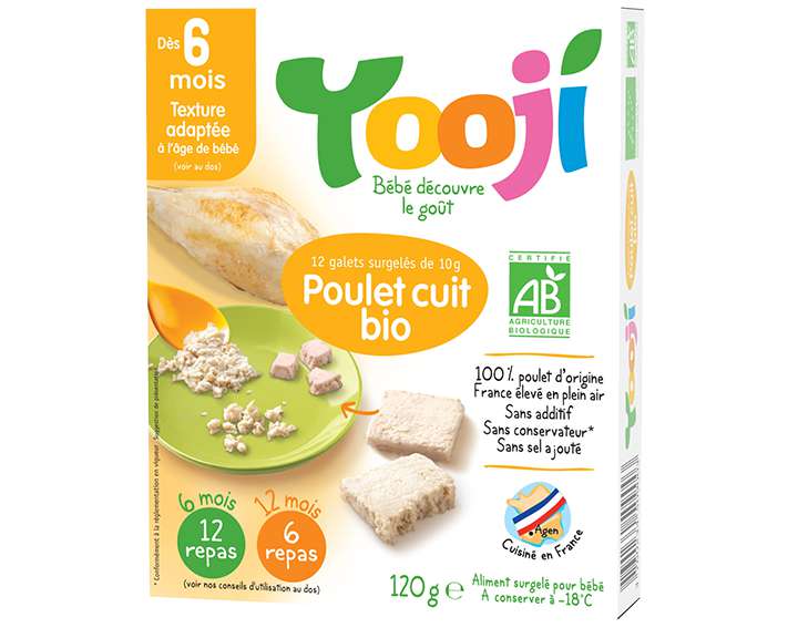 Poulet Cuit Bio (120g)