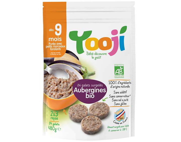 Purée Bio 9 mois et plus Aubergines (480g) 