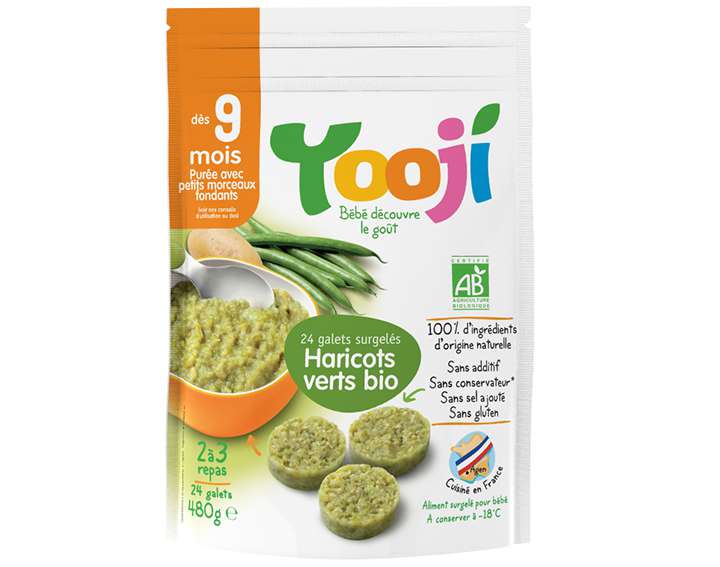 Purée Bio 9 mois et plus Haricots verts (480g) 