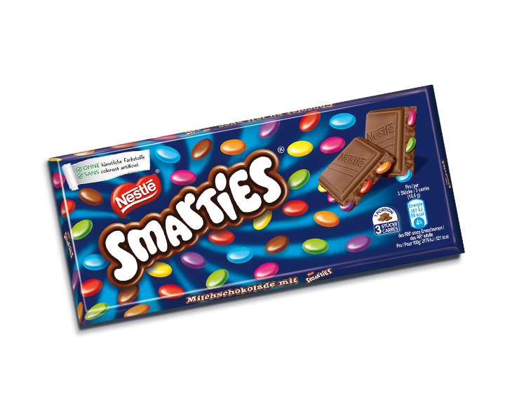 Tablette de chocolat au lait SMARTIES®