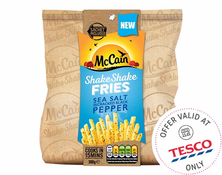 Sea Salt and Cracked Black Pepper Fries 300g