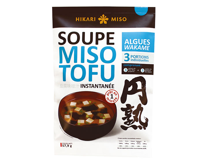 Soupe Miso Tofu - Algues Wakamé 
