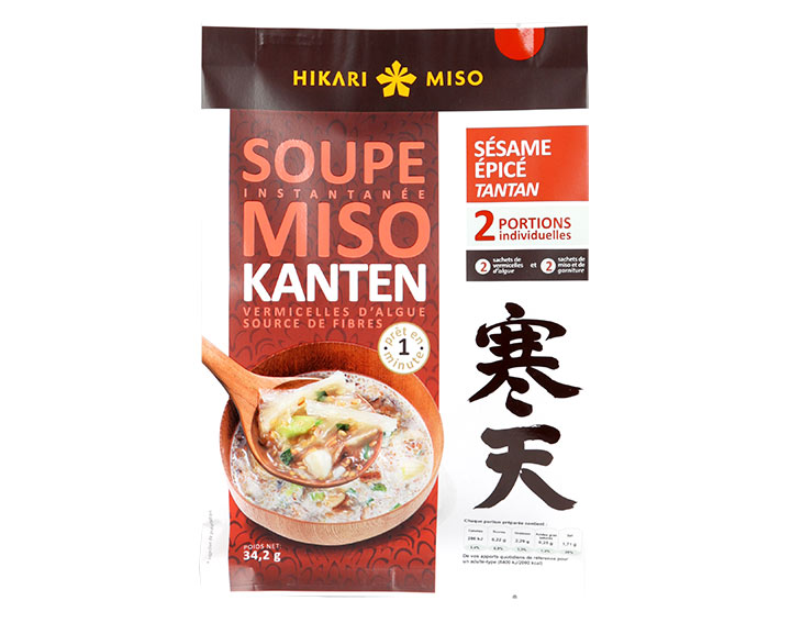 Soupe Miso Kanten - Sésame épicé