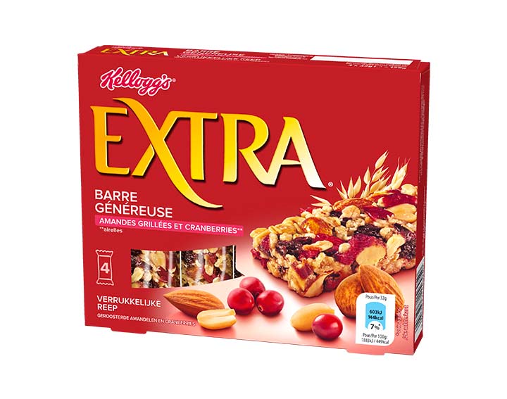Amandes Grillées et Cranberries* 4x32g (*Airelles)