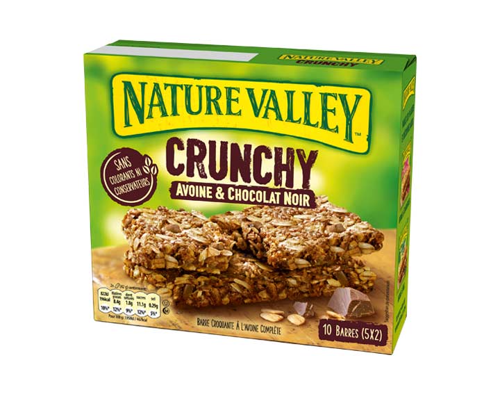 Crunchy Avoine & Chocolat Noir 5 x 42g