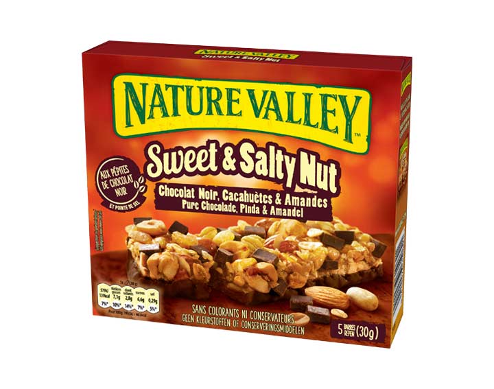 Sweet & Salty Nut Chocolat Noir 5 x 30g