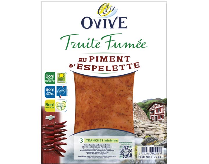 Truite Fumée au Piment d'Espelette 3 tranches