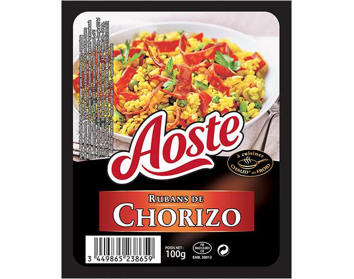 Rubans de Chorizo Aoste 100g