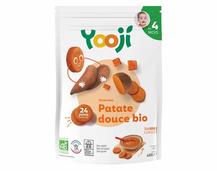 Patate douce bio - 24 galets x 20g
