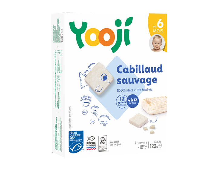 Cabillaud MSC - jusqu'à 12 repas (120g) 