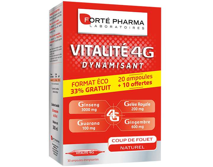 Vitalité 4G Dynamisant 30 ampoules
