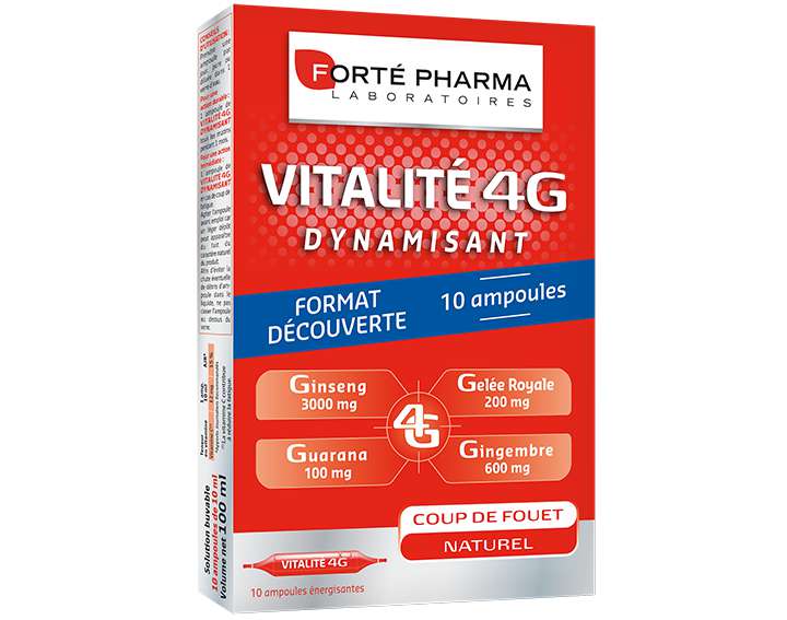 Vitalité 4G Dynamisant 10 ampoules