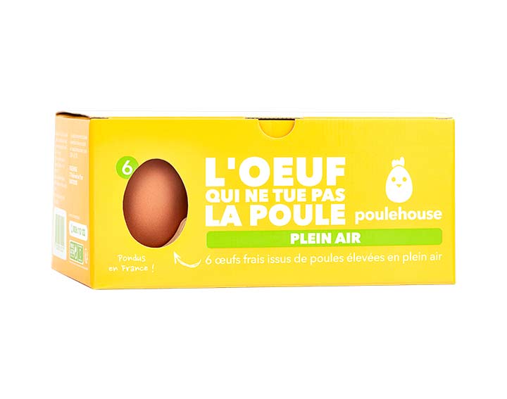 Boîte de 6 œufs Plein air