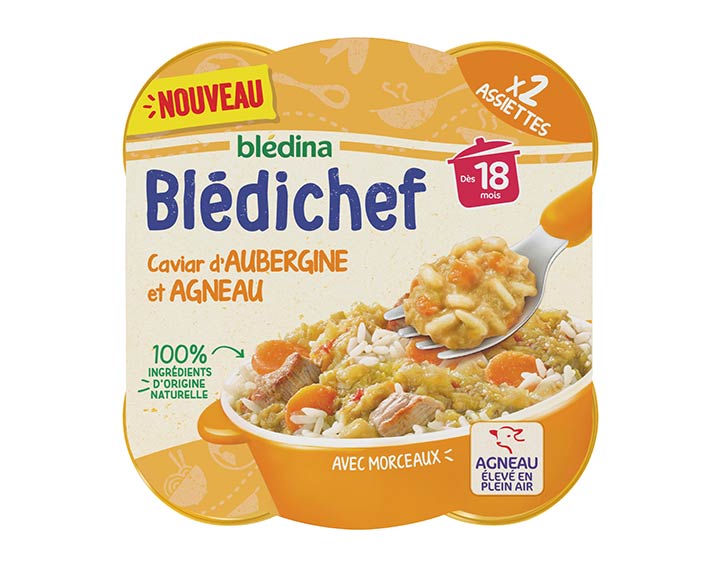 Caviar d'aubergine et agneau x2