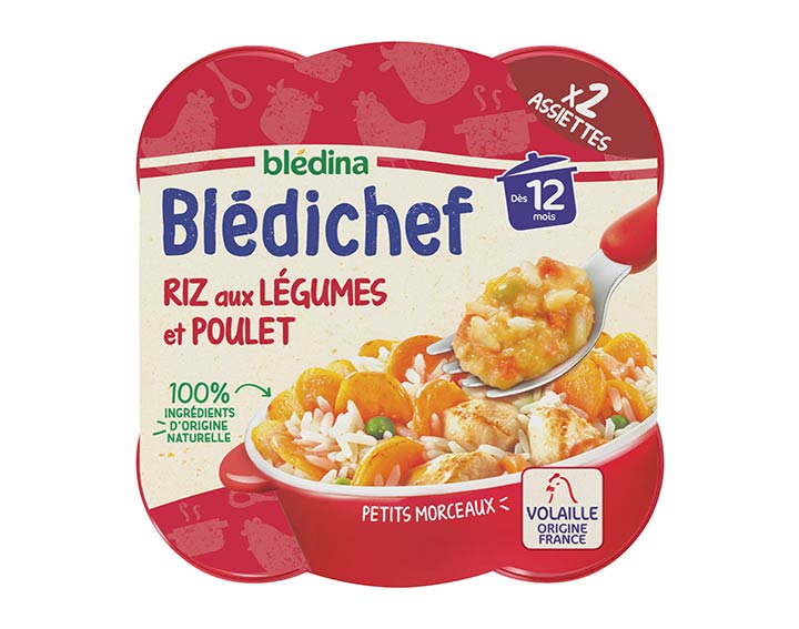Riz aux légumes et poulet x2