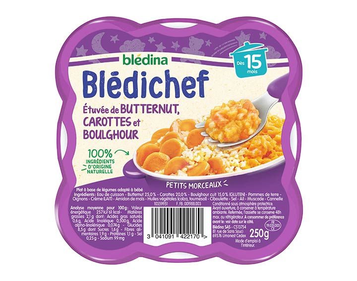 Étuvée de butternut, carottes et boulghour