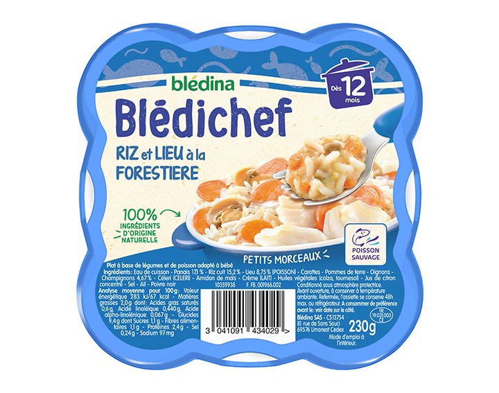 Riz et lieu à la forestière