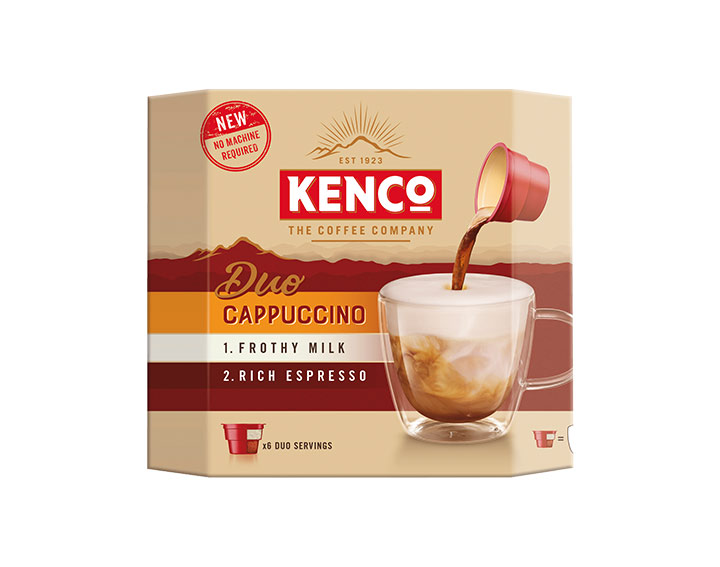 Kenco Duo Cappuccino Instant Coffee 6x24g