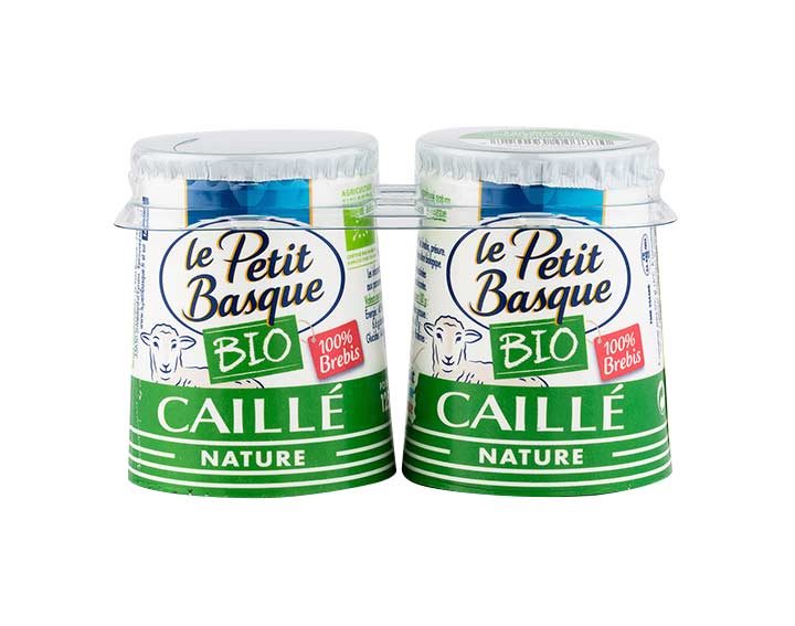 Caillé de brebis Bio nature 2x125g