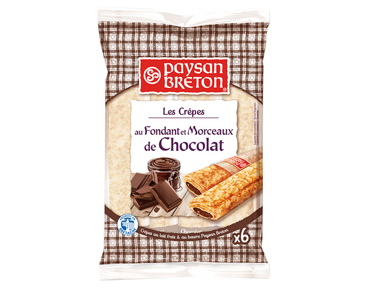 Gevulde pannenkoeken met chocolade