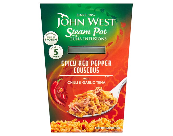 Chilli & Garlic Tuna with Red Pepper Cous Cous