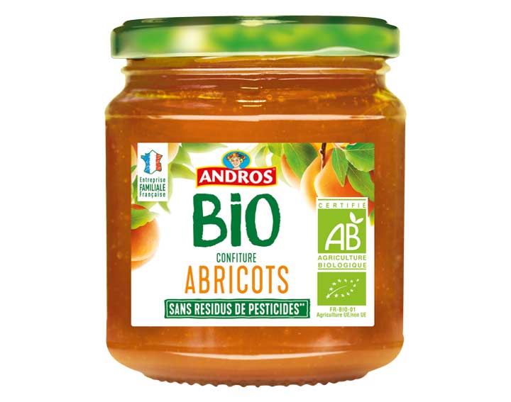 Confiture d’Abricots Andros BIO 355g